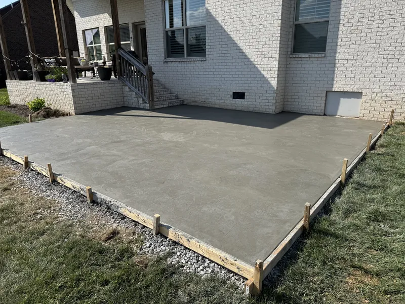 18x22 concrete patio in Spring Hill TN