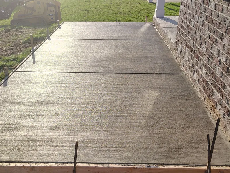 Concrete patio install in Thompson's Station TN