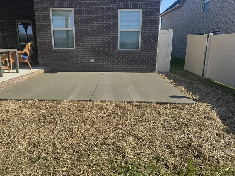 12x11 concrete patio in Spring Hill TN